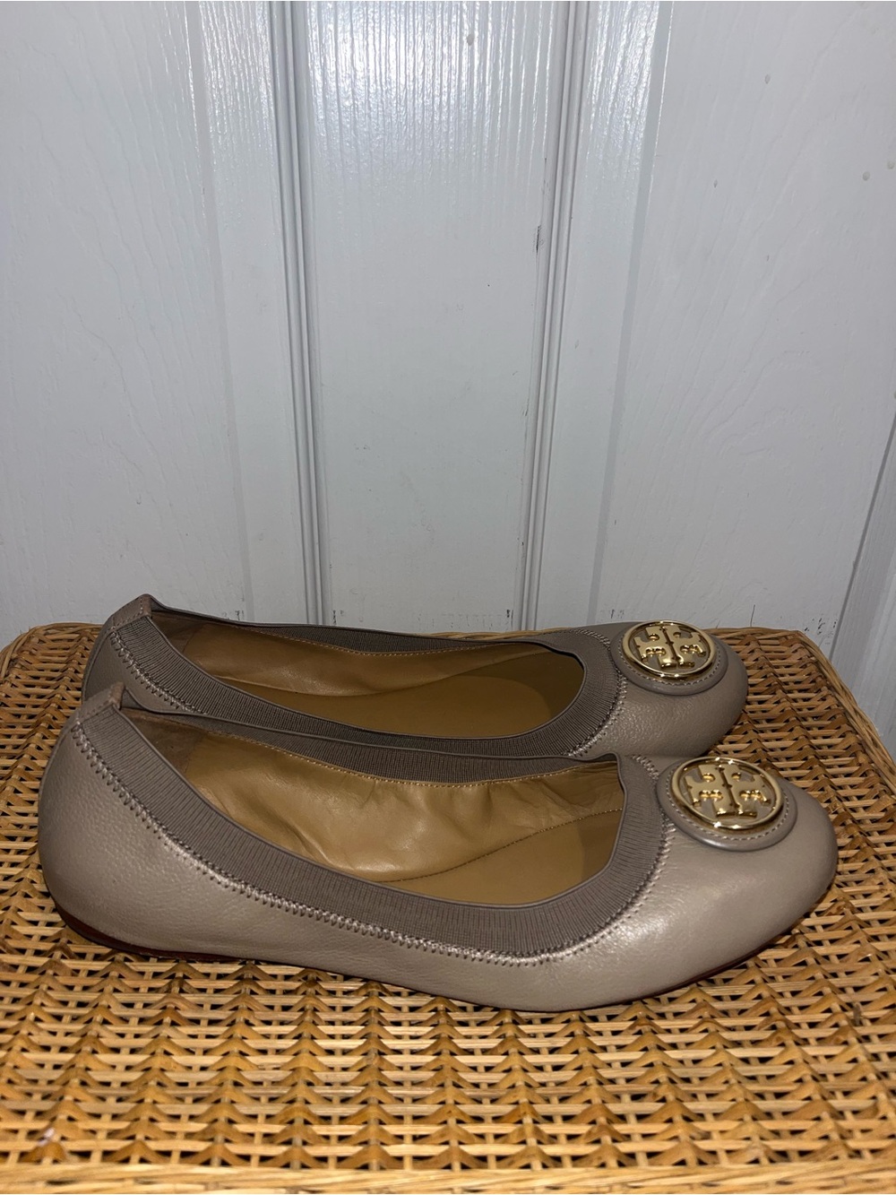 TORY BURCH Caroline 2 ballet flats in French Gray